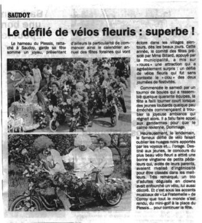 defile des velos fleuris